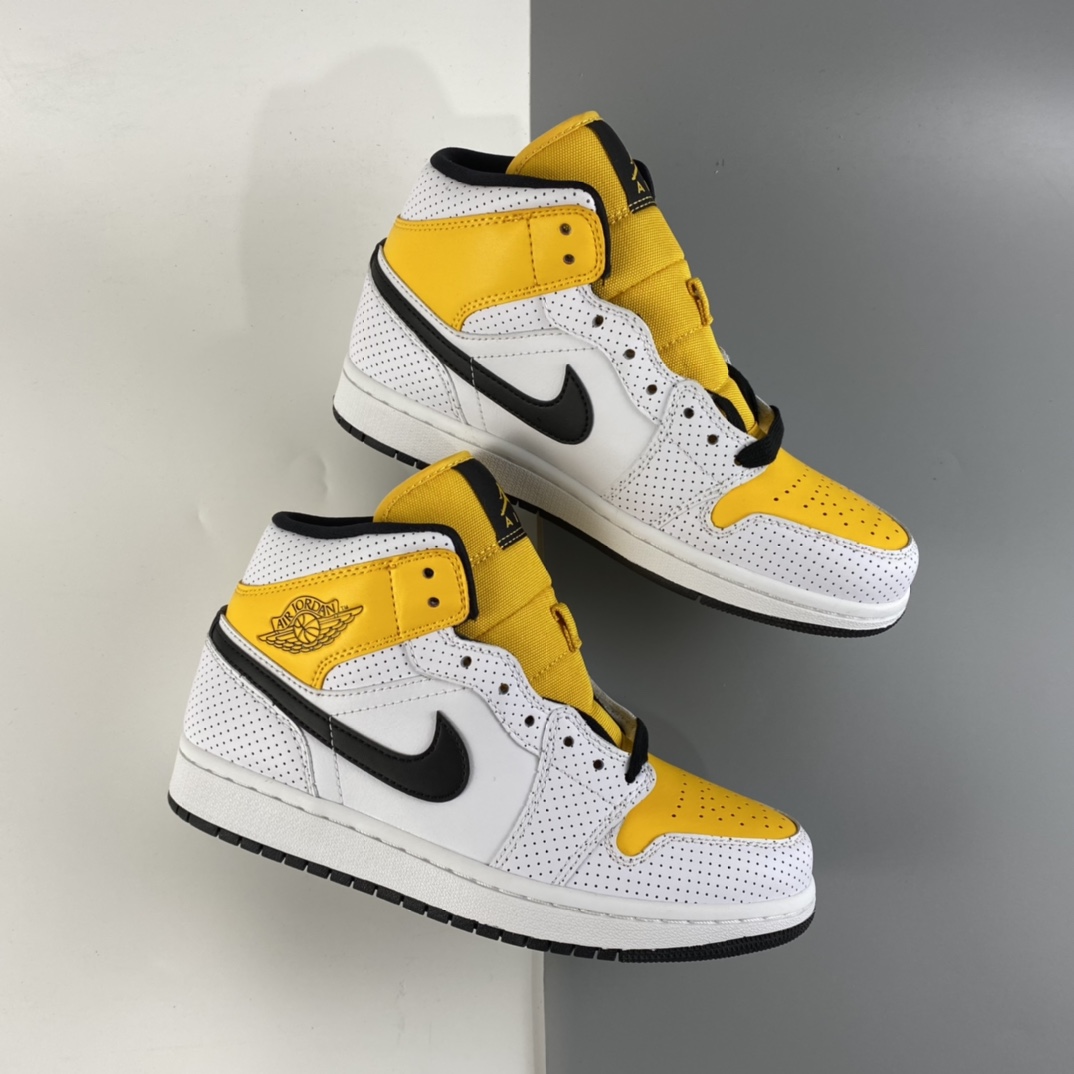 P260 Air Jordan 1 Mid AJ1 乔1 中帮百搭休闲运动板鞋 BQ6472-107