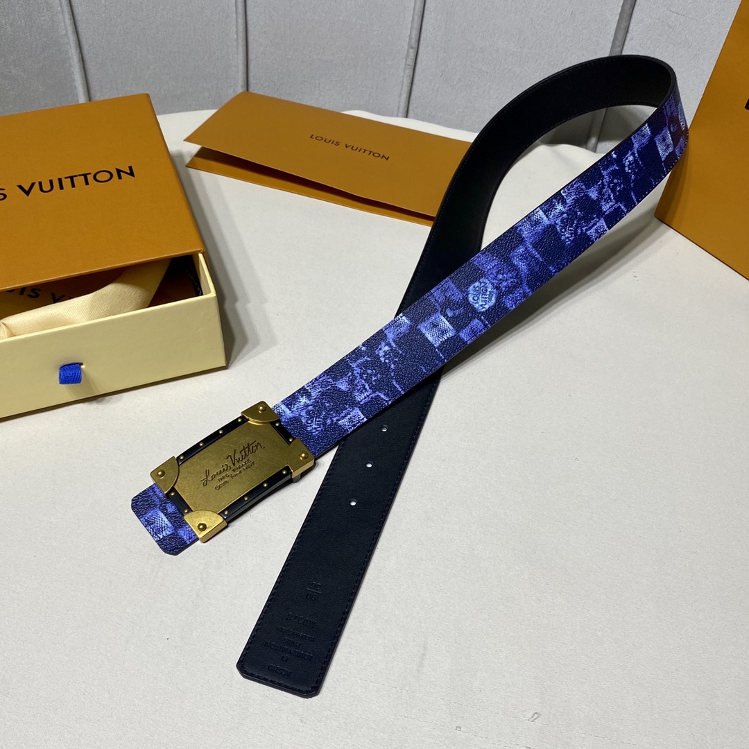 Louis Vuitton Belts Calfskin Cowhide