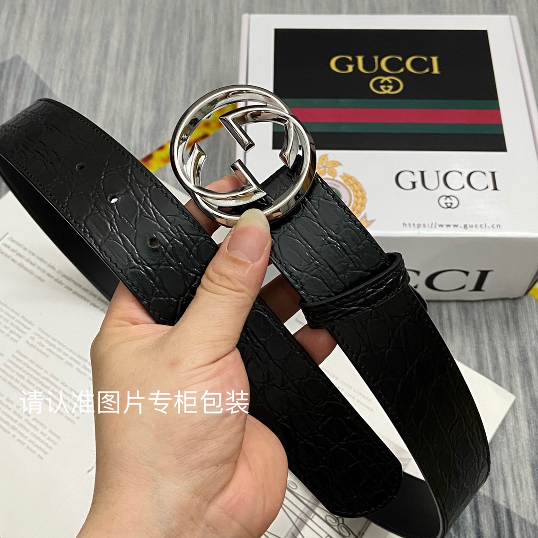 品牌GUCCI古奇原单皮带腰带面使用