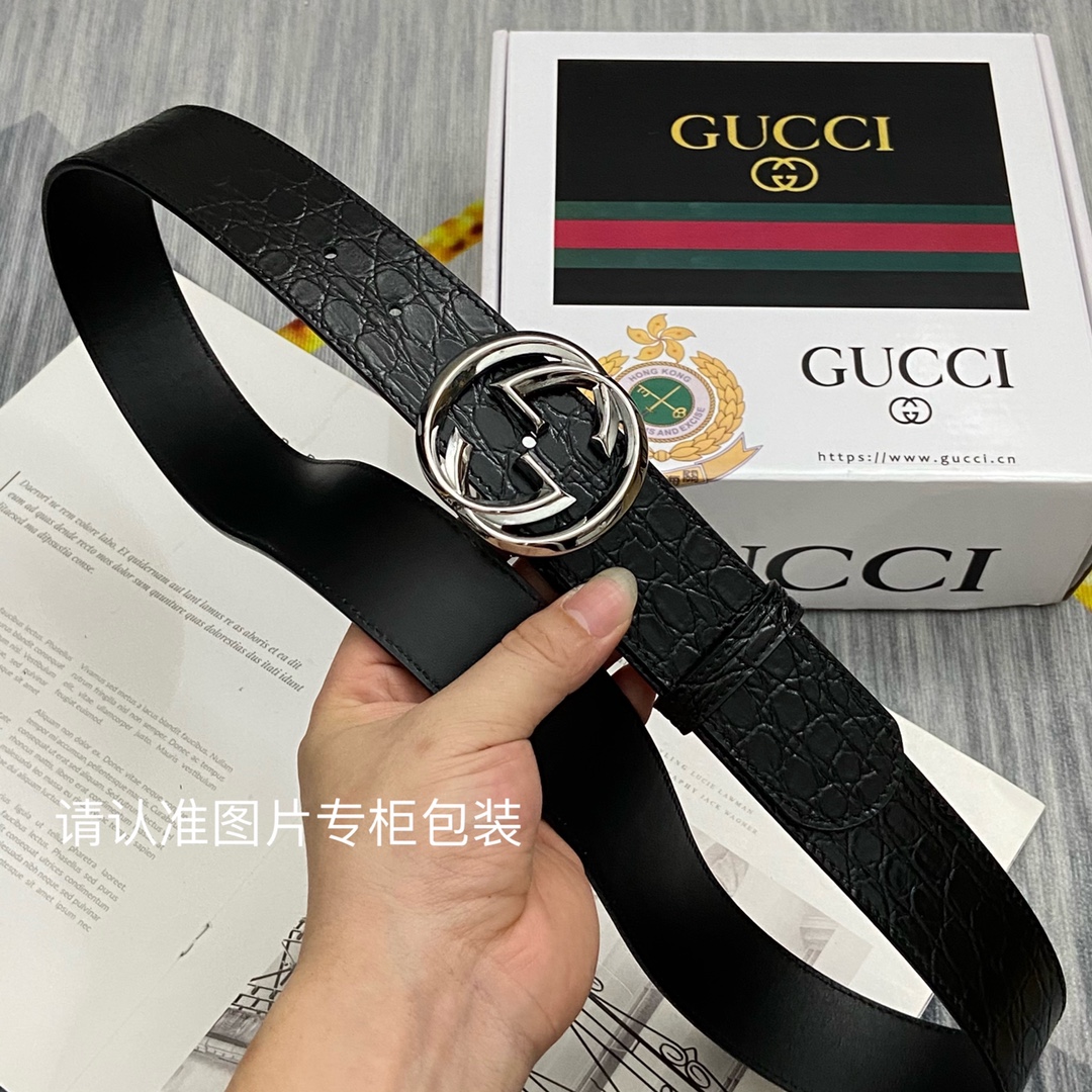 品牌GUCCI古奇原单皮带腰带面使用