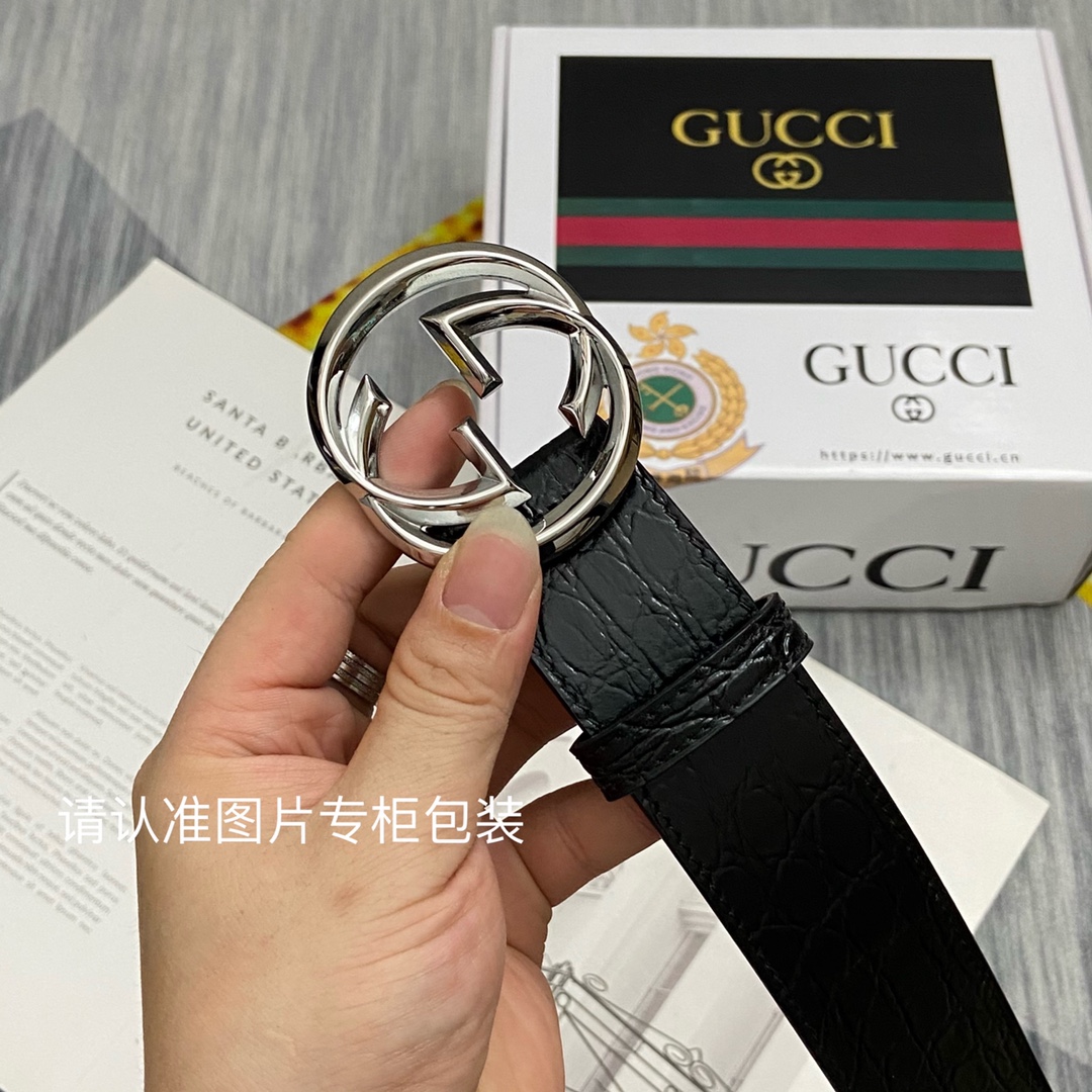 品牌GUCCI古奇原单皮带腰带面使用