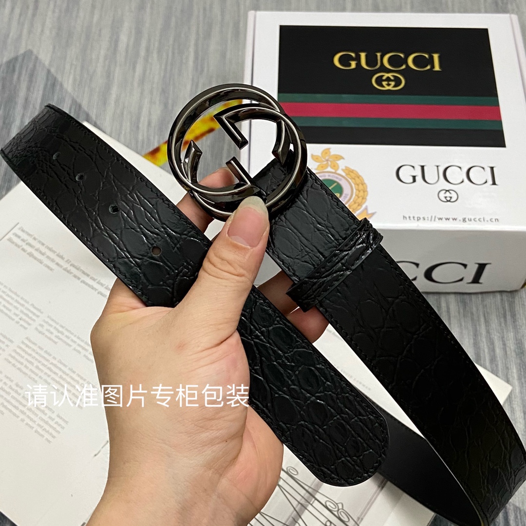 品牌GUCCI古奇原单皮带腰带面使用