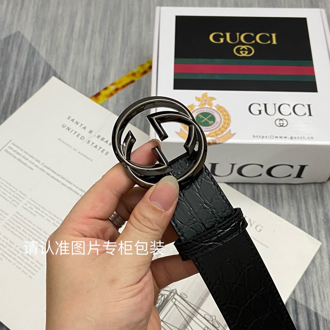 品牌GUCCI古奇原单皮带腰带面使用