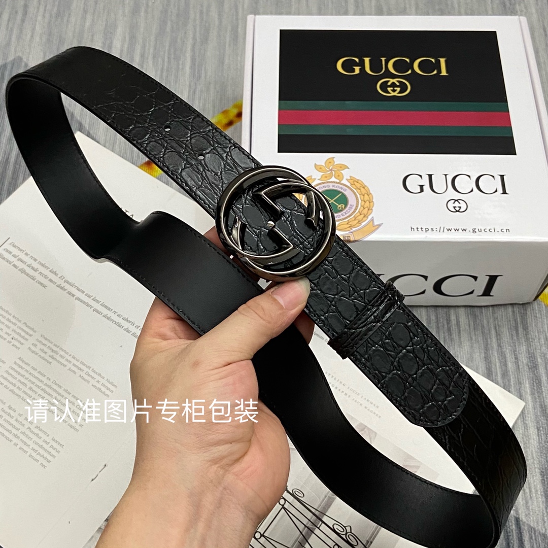 品牌GUCCI古奇原单皮带腰带面使用