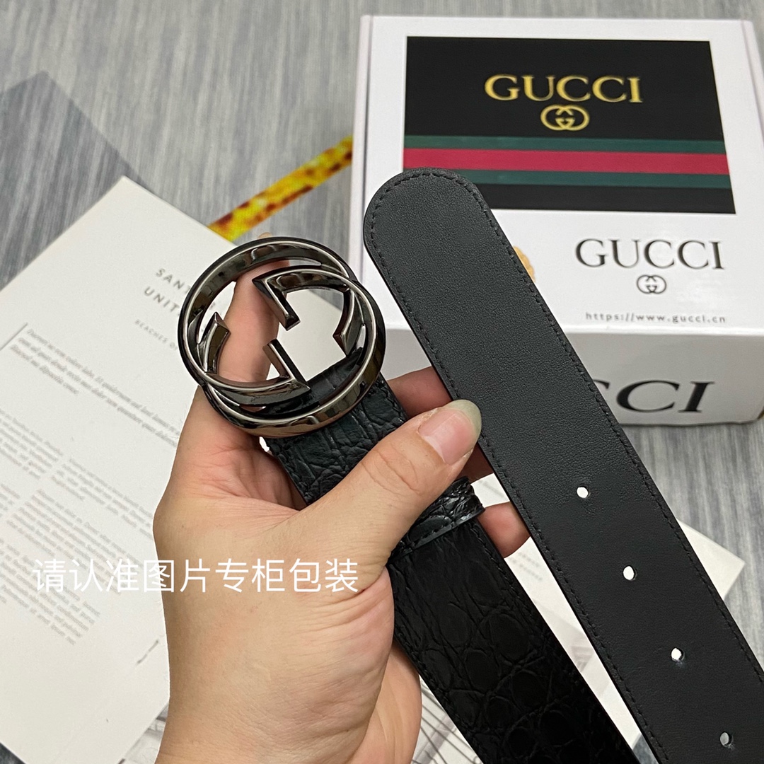 品牌GUCCI古奇原单皮带腰带面使用