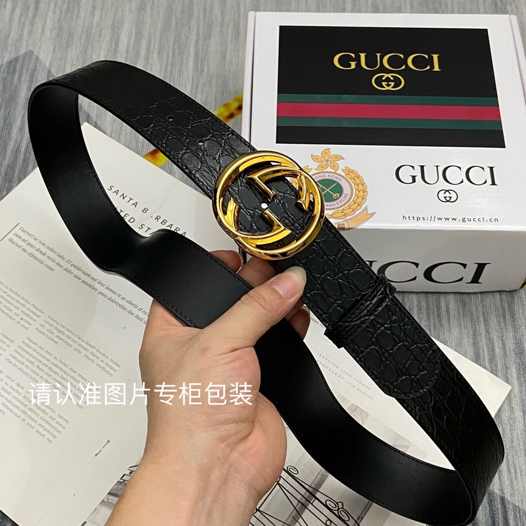 品牌GUCCI古奇原单皮带腰带面使用