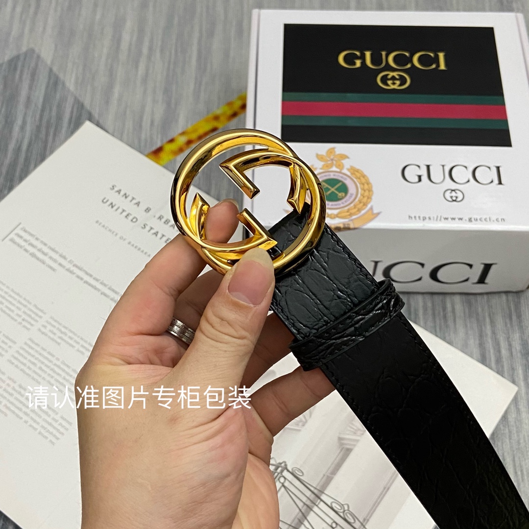 品牌GUCCI古奇原单皮带腰带面使用