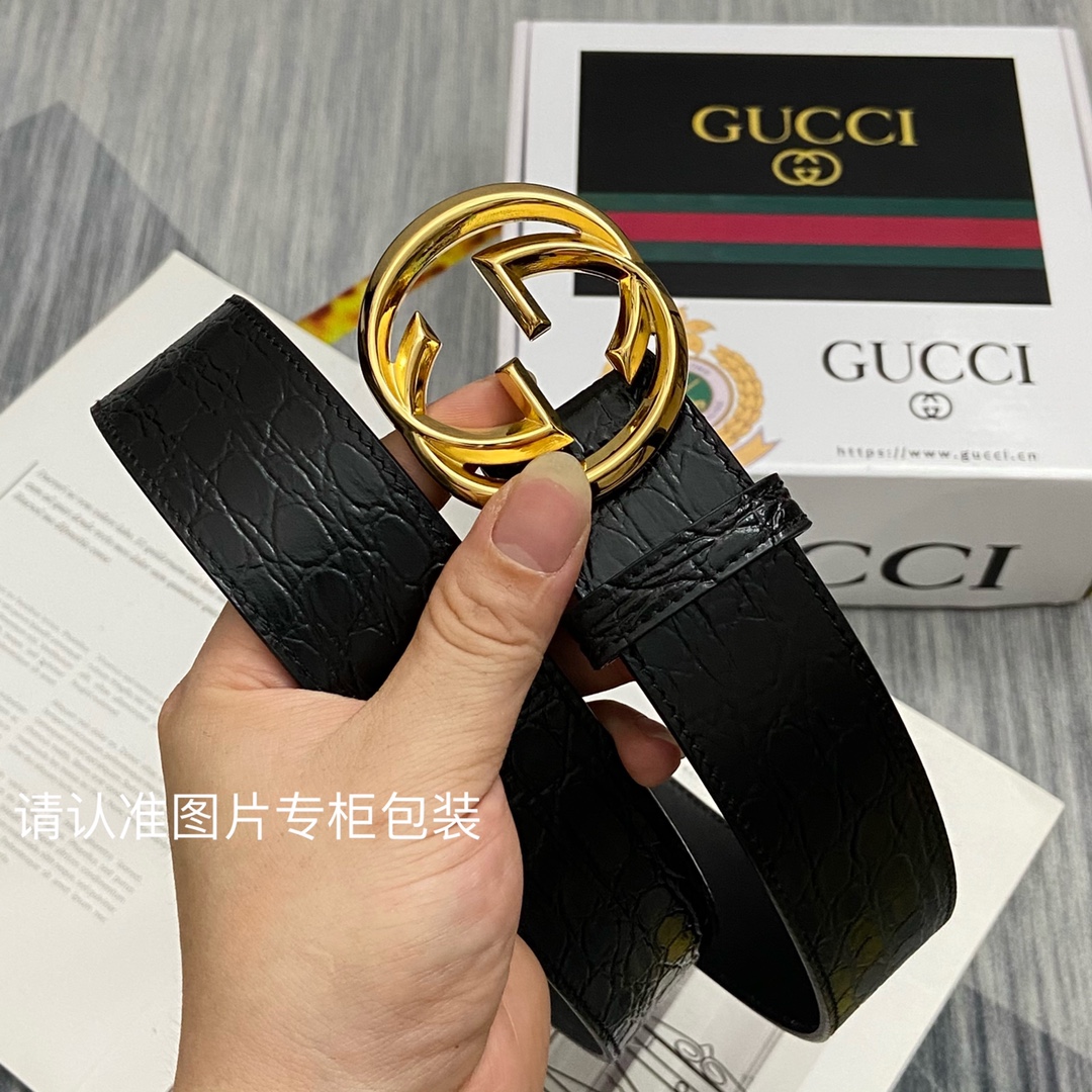 品牌GUCCI古奇原单皮带腰带面使用