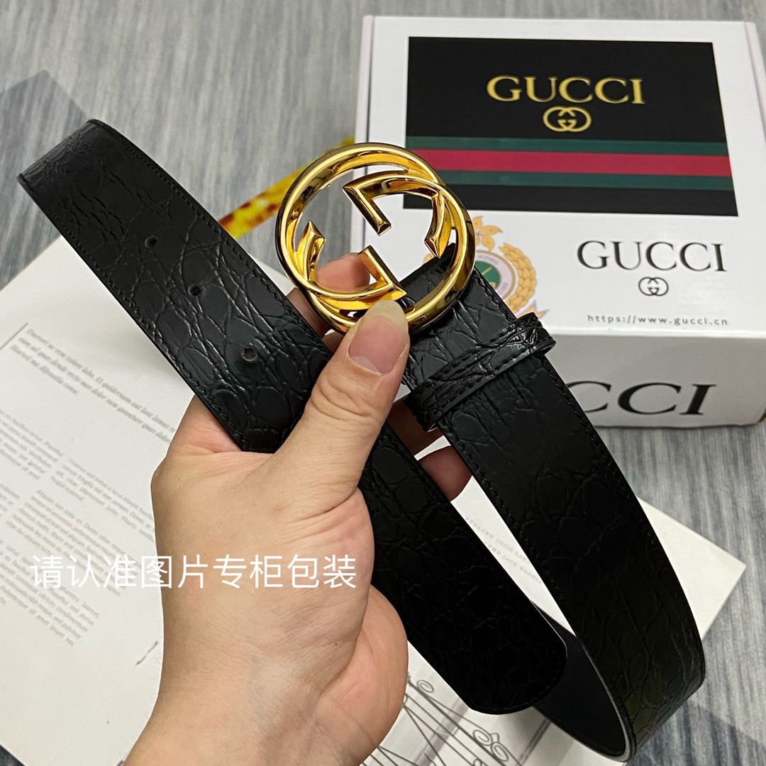 品牌GUCCI古奇原单皮带腰带面使用