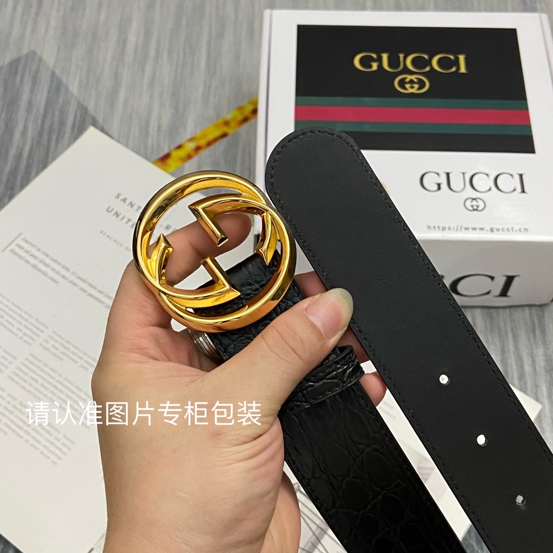 品牌GUCCI古奇原单皮带腰带面使用