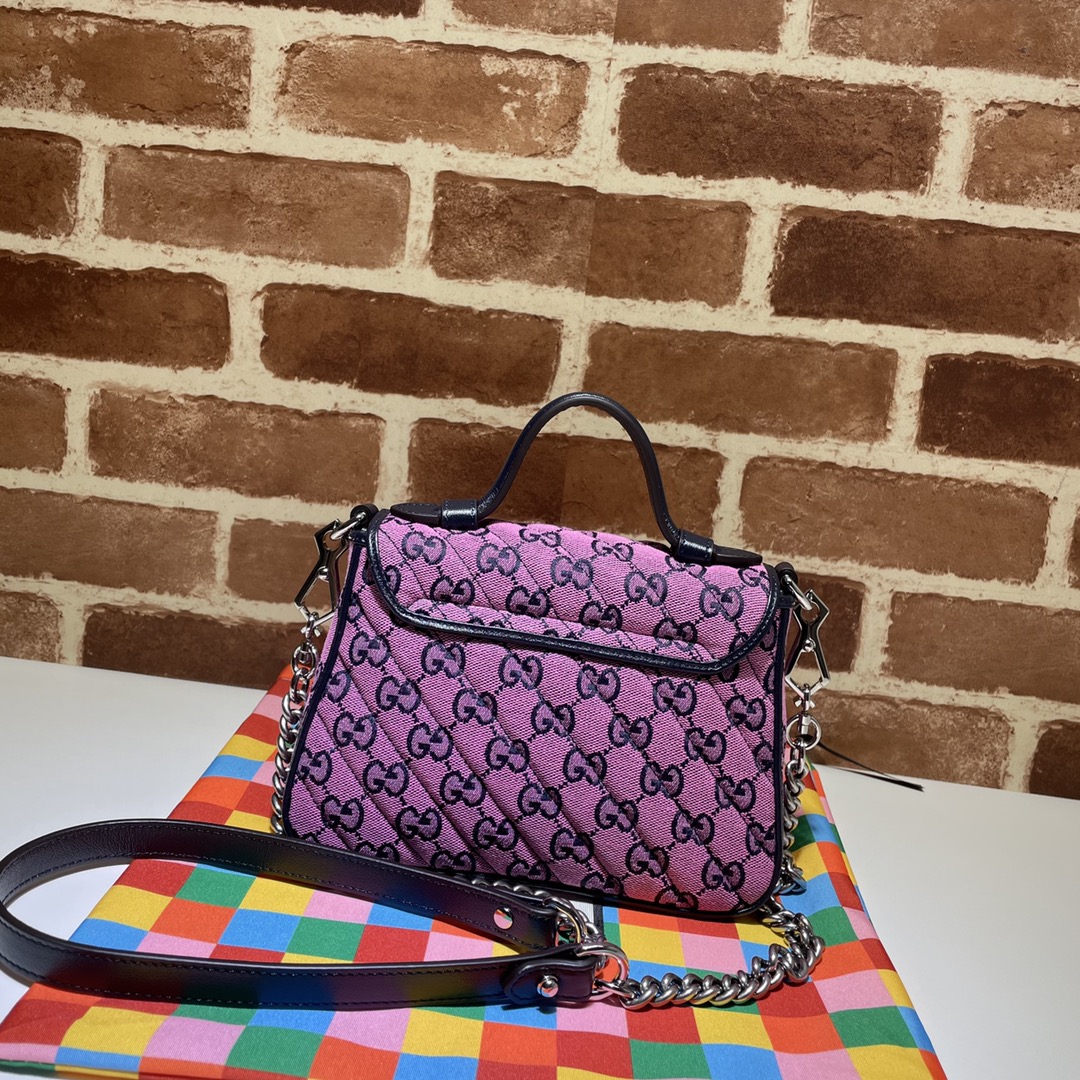 GUCCI古驰GG Multicolor系列GG Marmont迷你手提包583571
