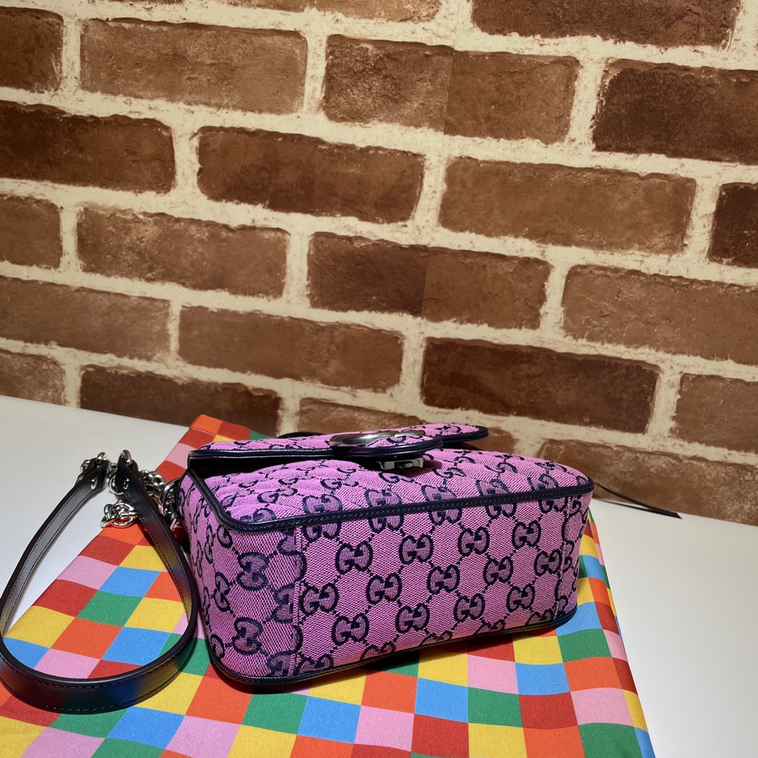 GUCCI古驰GG Multicolor系列GG Marmont迷你手提包583571