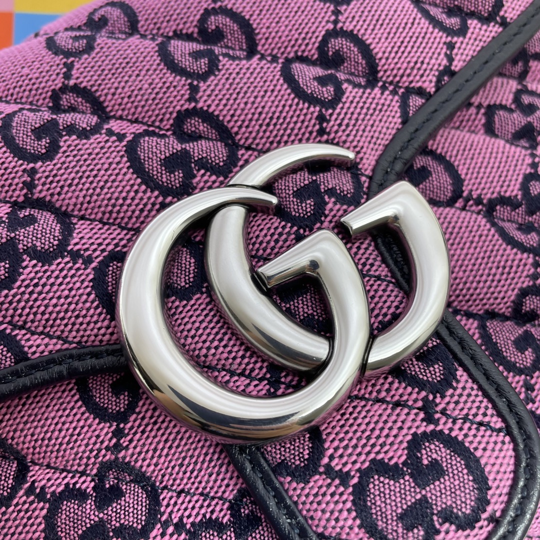 GUCCI古驰GG Multicolor系列GG Marmont迷你手提包583571
