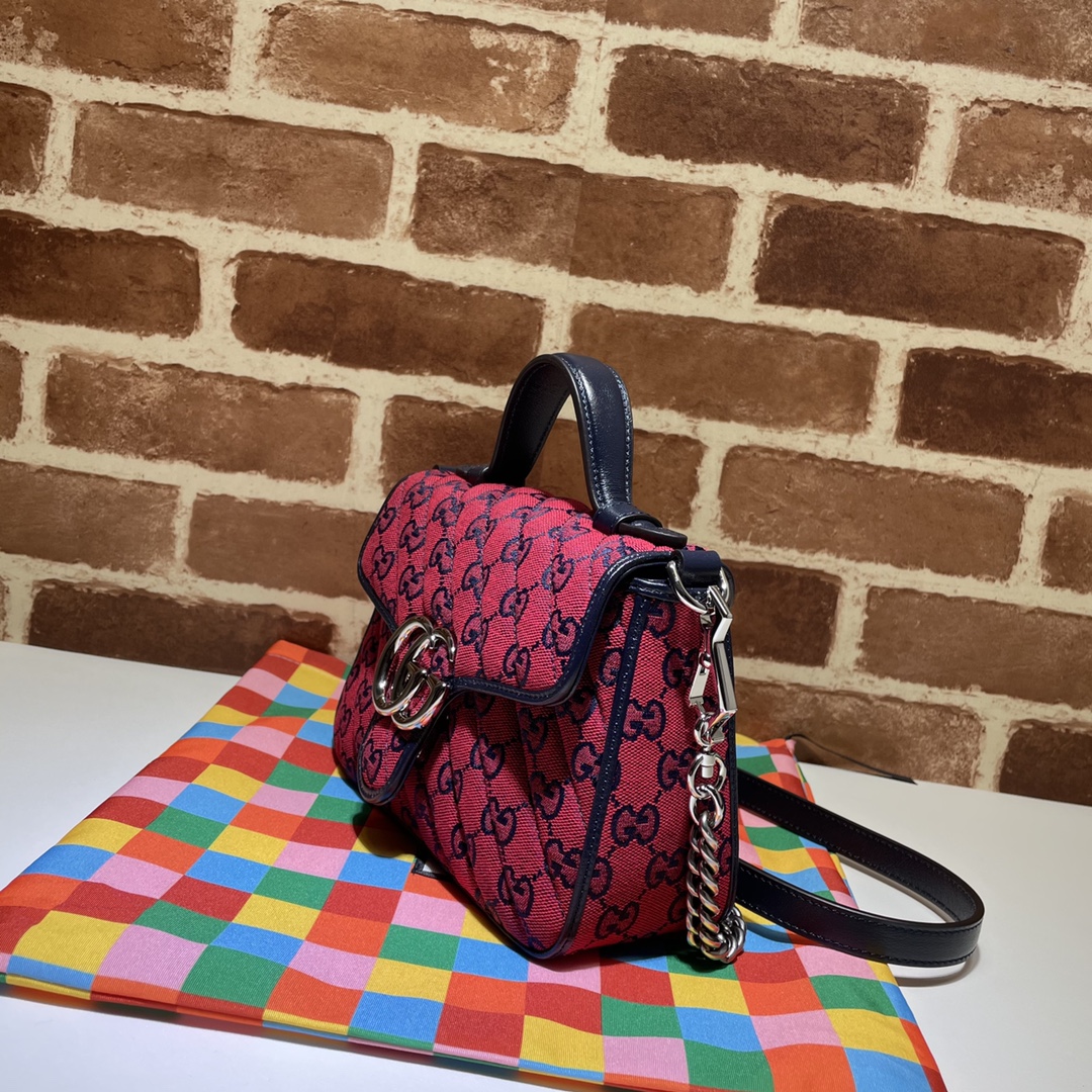 GUCCI古驰GG Multicolor系列GG Marmont迷你手提包583571