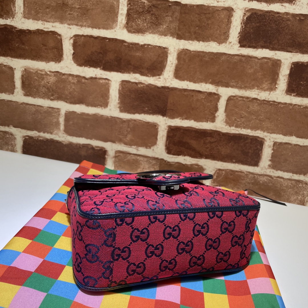 GUCCI古驰GG Multicolor系列GG Marmont迷你手提包583571