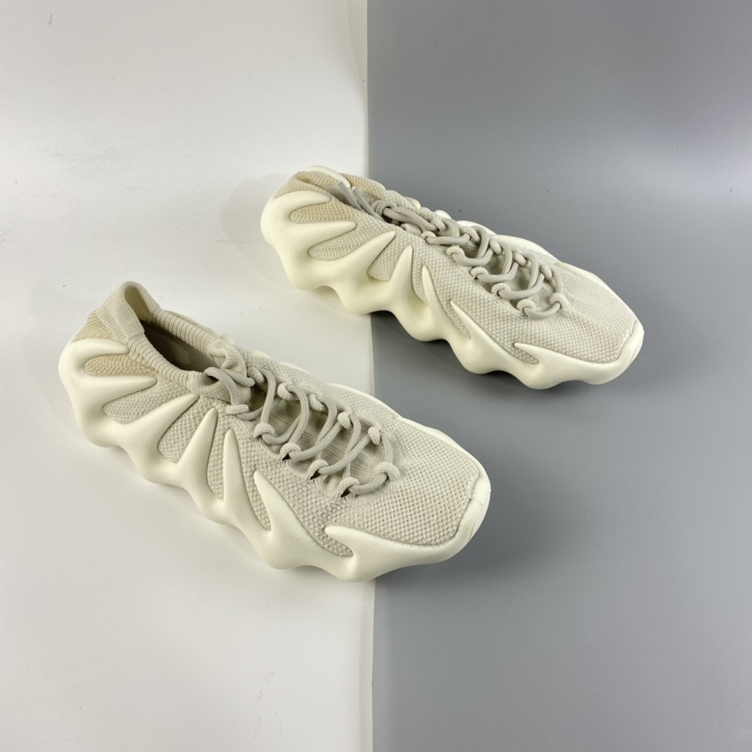 P360 Kanye West x Adidas Yeezy 450 米白 八爪袜套式轻便针织透气休闲运动慢跑鞋 H68038