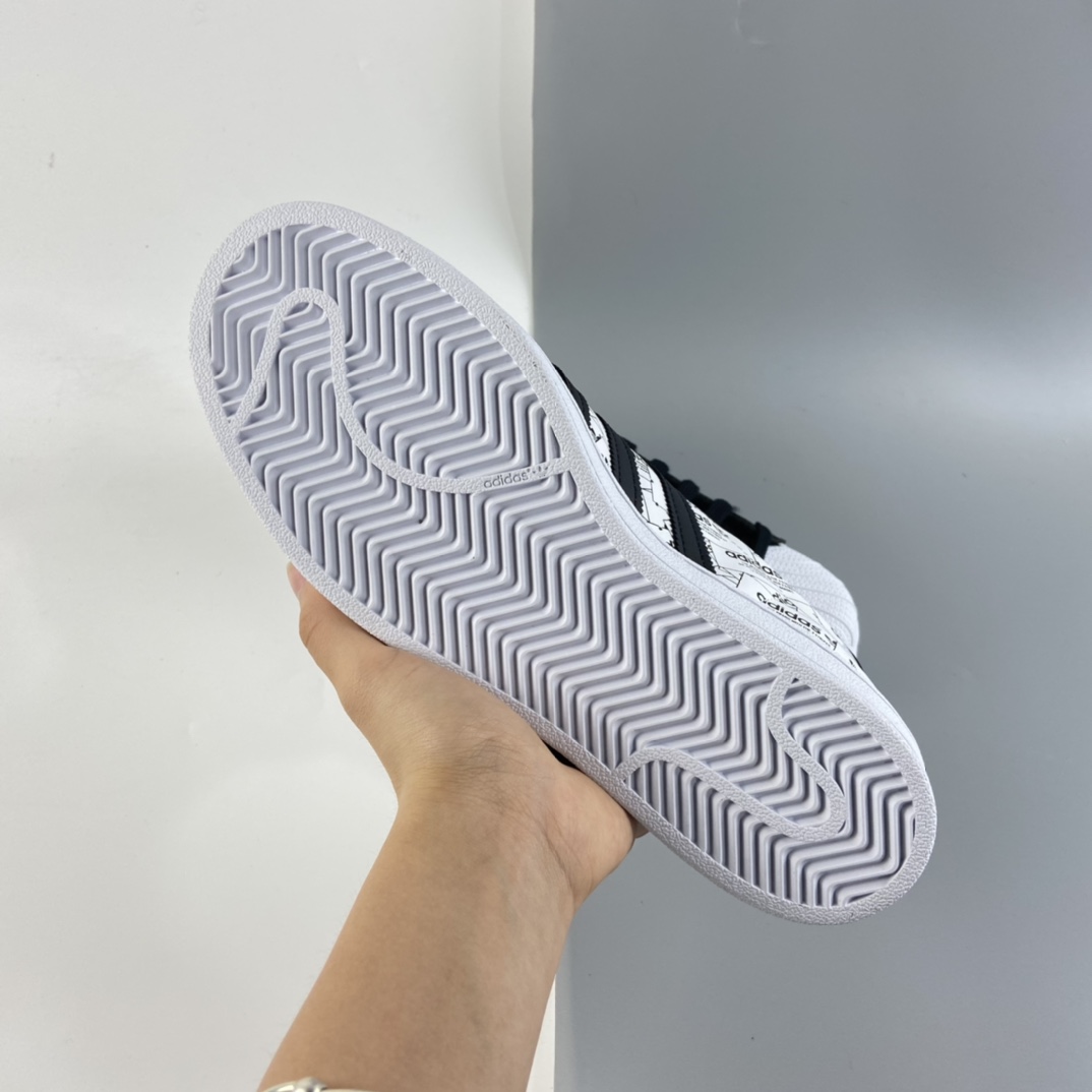 P200 Adidas Superstar 贝壳头休闲运动休闲板鞋 FV2819