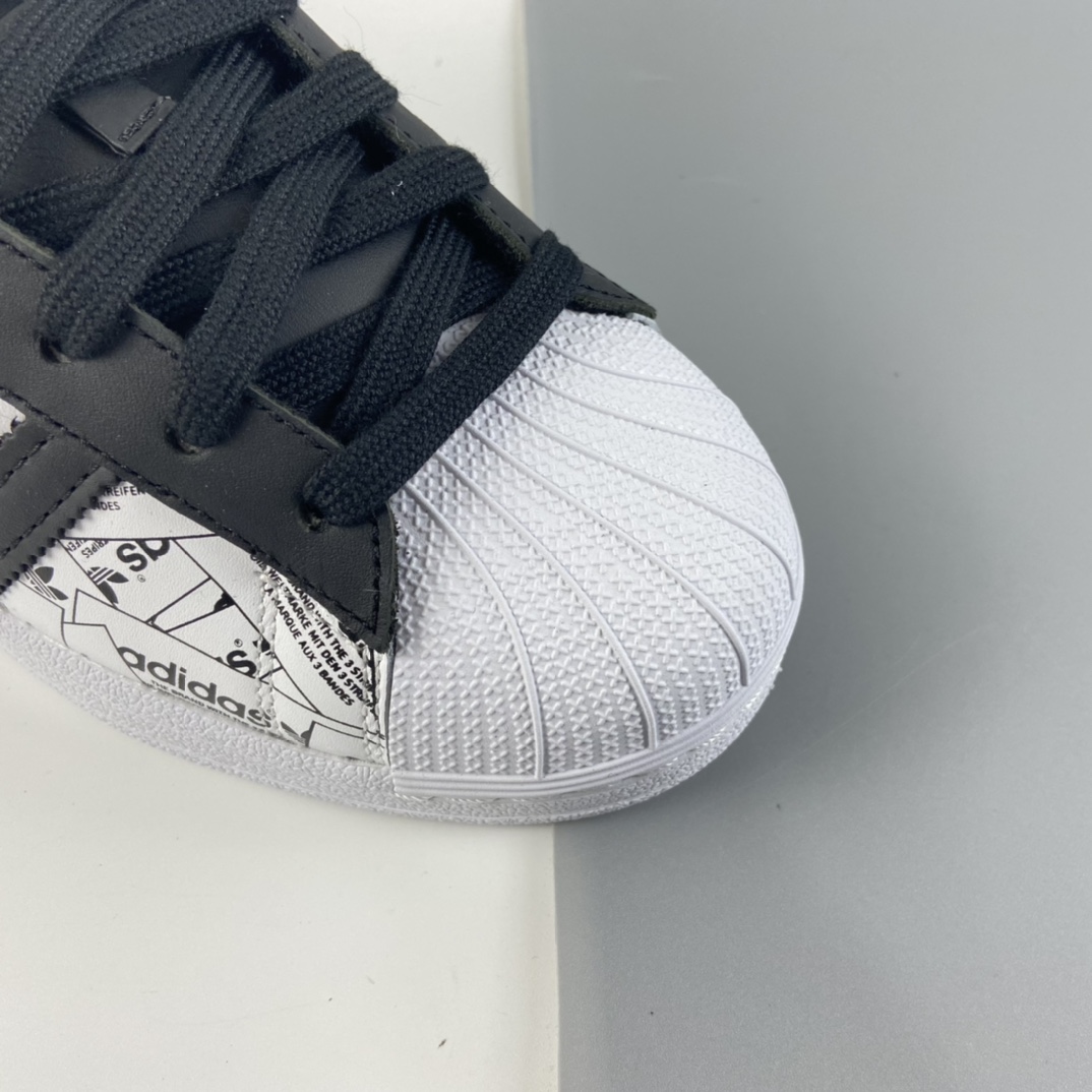 P200 Adidas Superstar 贝壳头休闲运动休闲板鞋 FV2819