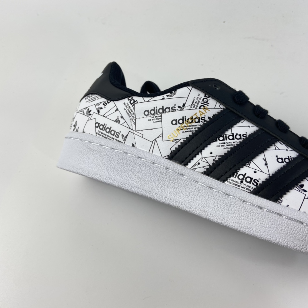 P200 Adidas Superstar 贝壳头休闲运动休闲板鞋 FV2819