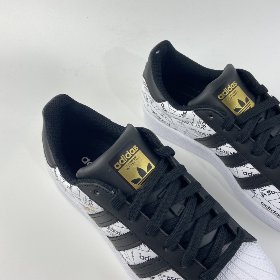 P200 Adidas Superstar 贝壳头休闲运动休闲板鞋 FV2819