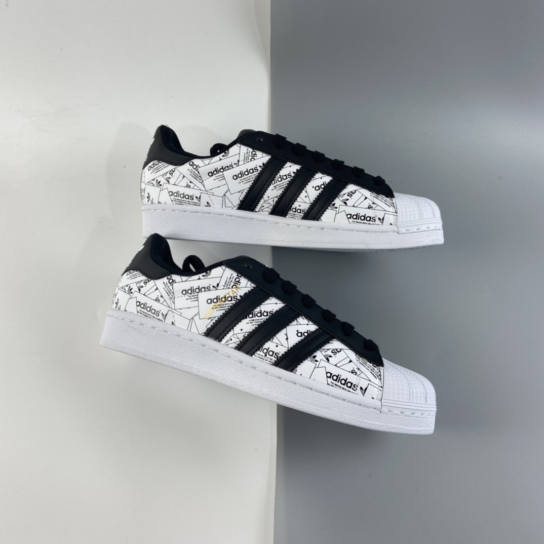 P200 Adidas Superstar 贝壳头休闲运动休闲板鞋 FV2819