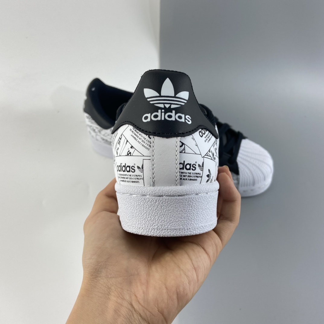 P200 Adidas Superstar 贝壳头休闲运动休闲板鞋 FV2819
