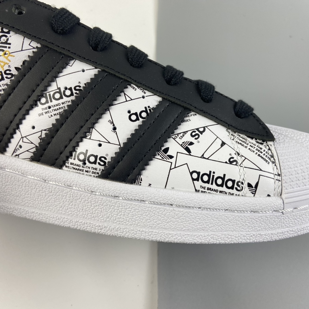 P200 Adidas Superstar 贝壳头休闲运动休闲板鞋 FV2819