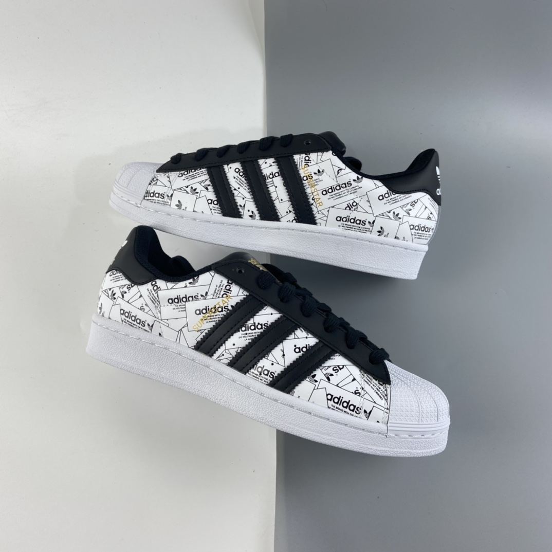 P200 Adidas Superstar 贝壳头休闲运动休闲板鞋 FV2819