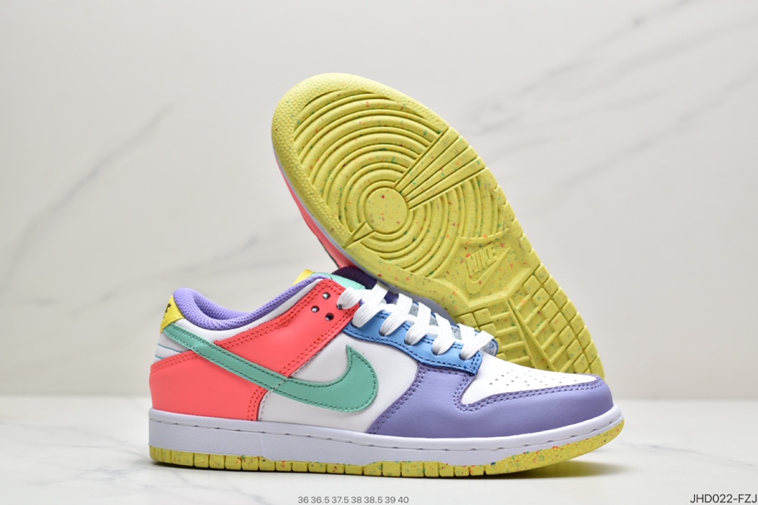 190 耐克Nike SB Dunk Low SE＂Candy＂ 彩蛋/糖果鸳鸯 扣篮系列低帮休闲运动滑板鞋DD1872-100
