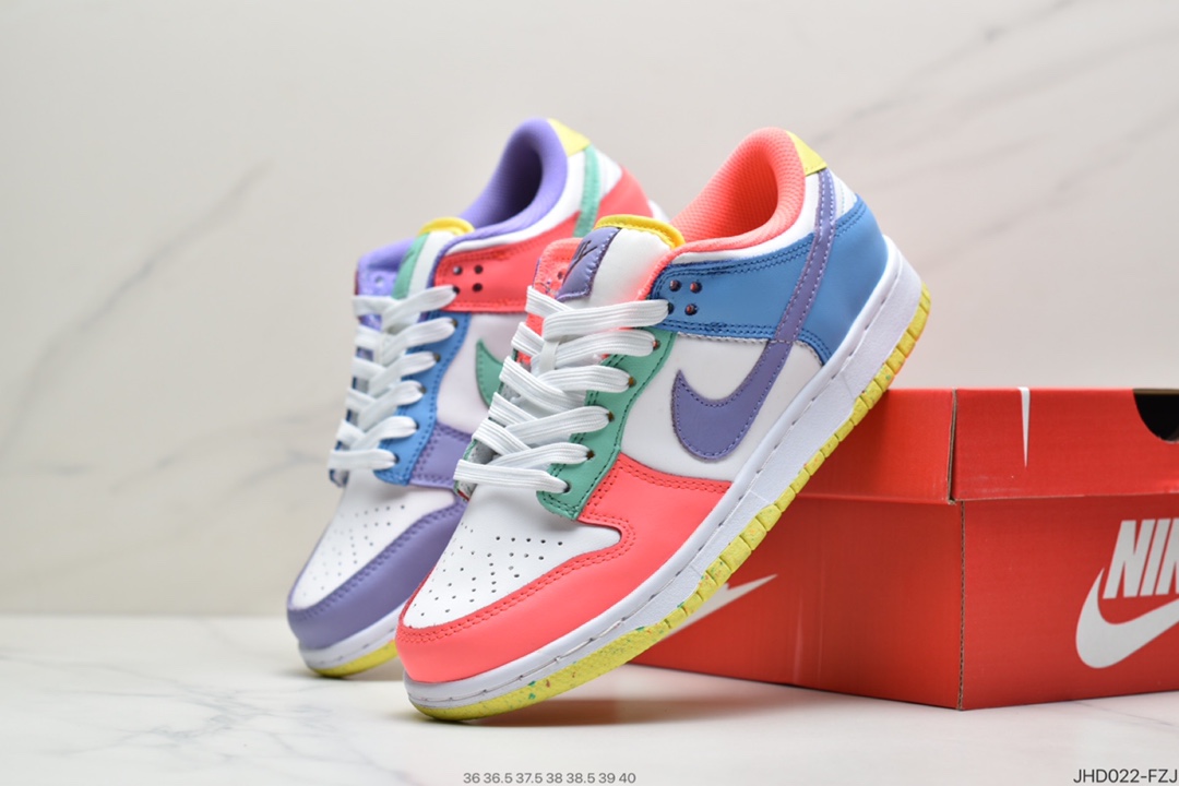 190 耐克Nike SB Dunk Low SE＂Candy＂ 彩蛋/糖果鸳鸯 扣篮系列低帮休闲运动滑板鞋DD1872-100