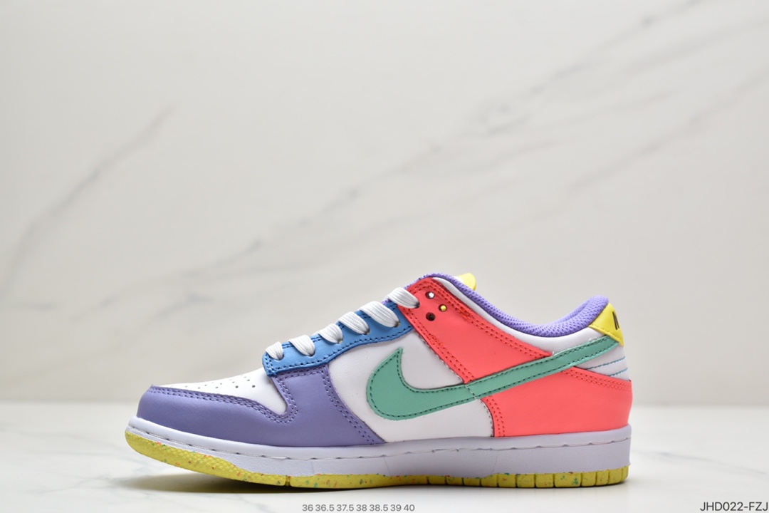 190 耐克Nike SB Dunk Low SE＂Candy＂ 彩蛋/糖果鸳鸯 扣篮系列低帮休闲运动滑板鞋DD1872-100