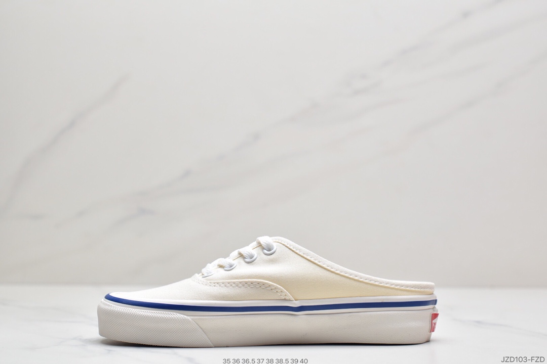 140 万斯Vans Authentic 44DX经典安娜海姆 4孔低帮硫化半拖滑板鞋复古AUT高端硫化 休闲板鞋