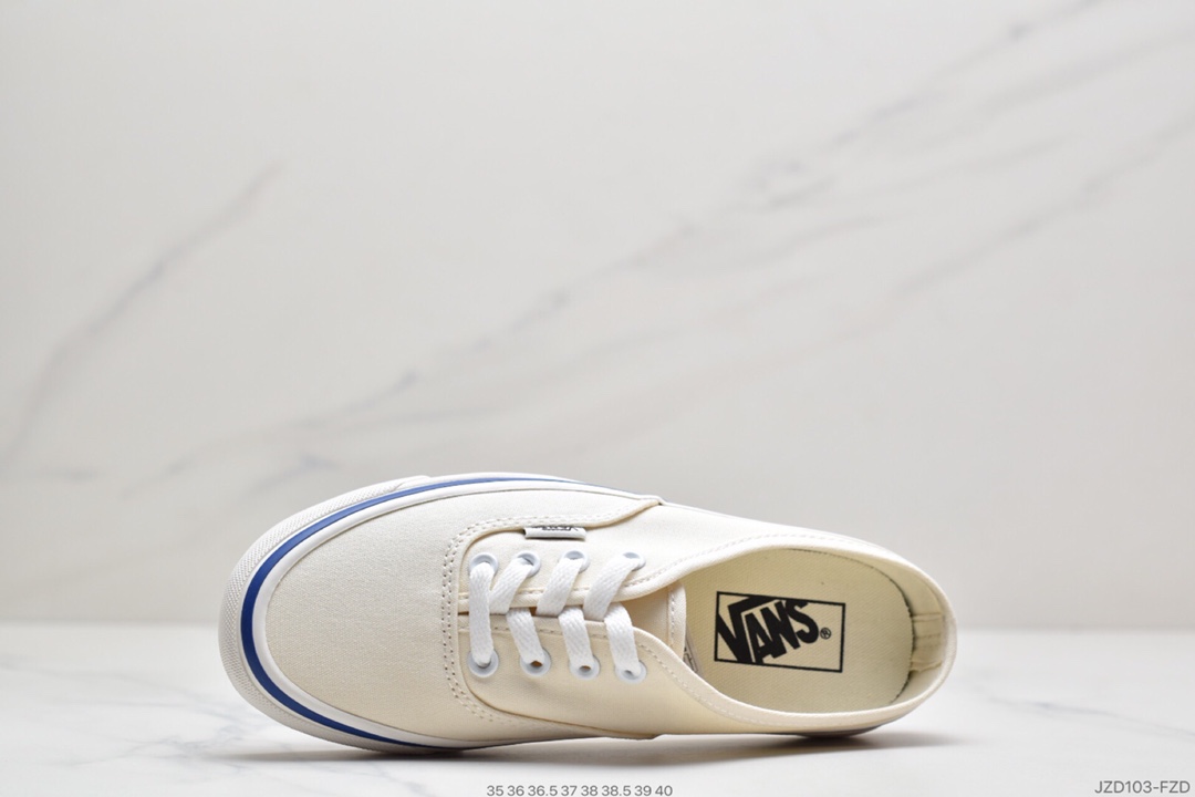 140 万斯Vans Authentic 44DX经典安娜海姆 4孔低帮硫化半拖滑板鞋复古AUT高端硫化 休闲板鞋