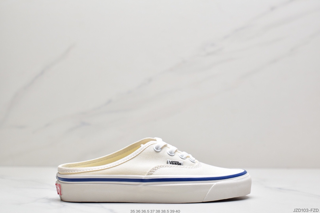 140 万斯Vans Authentic 44DX经典安娜海姆 4孔低帮硫化半拖滑板鞋复古AUT高端硫化 休闲板鞋