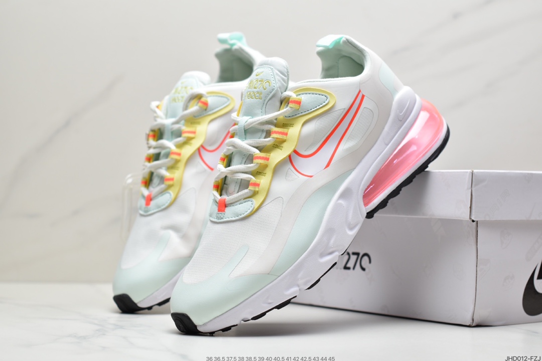 190 耐克Nike Air Max 270 React 半小掌气垫跑鞋 CV8818-102