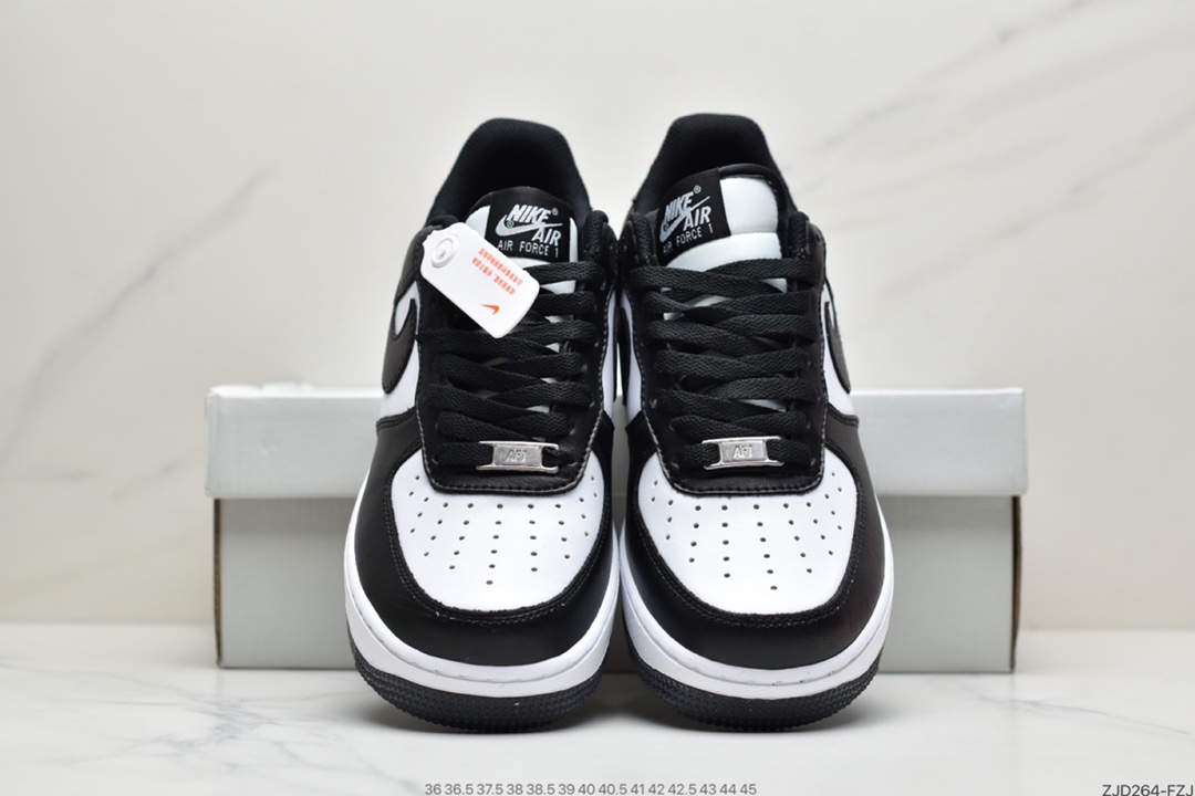 240 耐克Nike Air Force 1 ’07 黑白熊猫二代 空军一号低帮休闲板鞋  CT1989-001