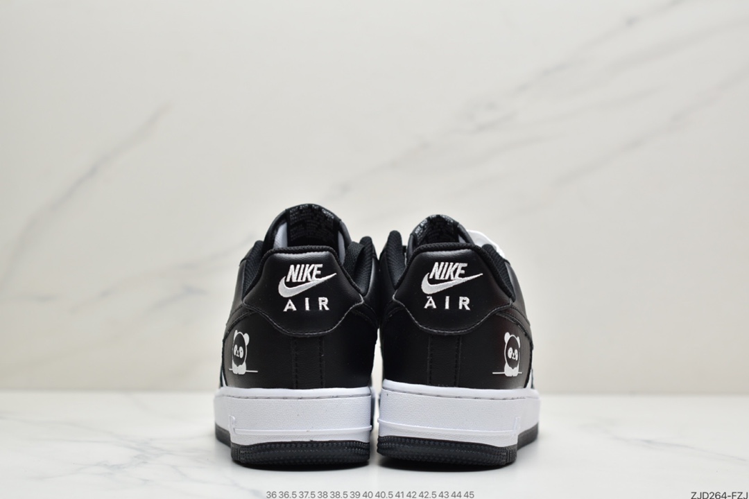240 耐克Nike Air Force 1 ’07 黑白熊猫二代 空军一号低帮休闲板鞋  CT1989-001