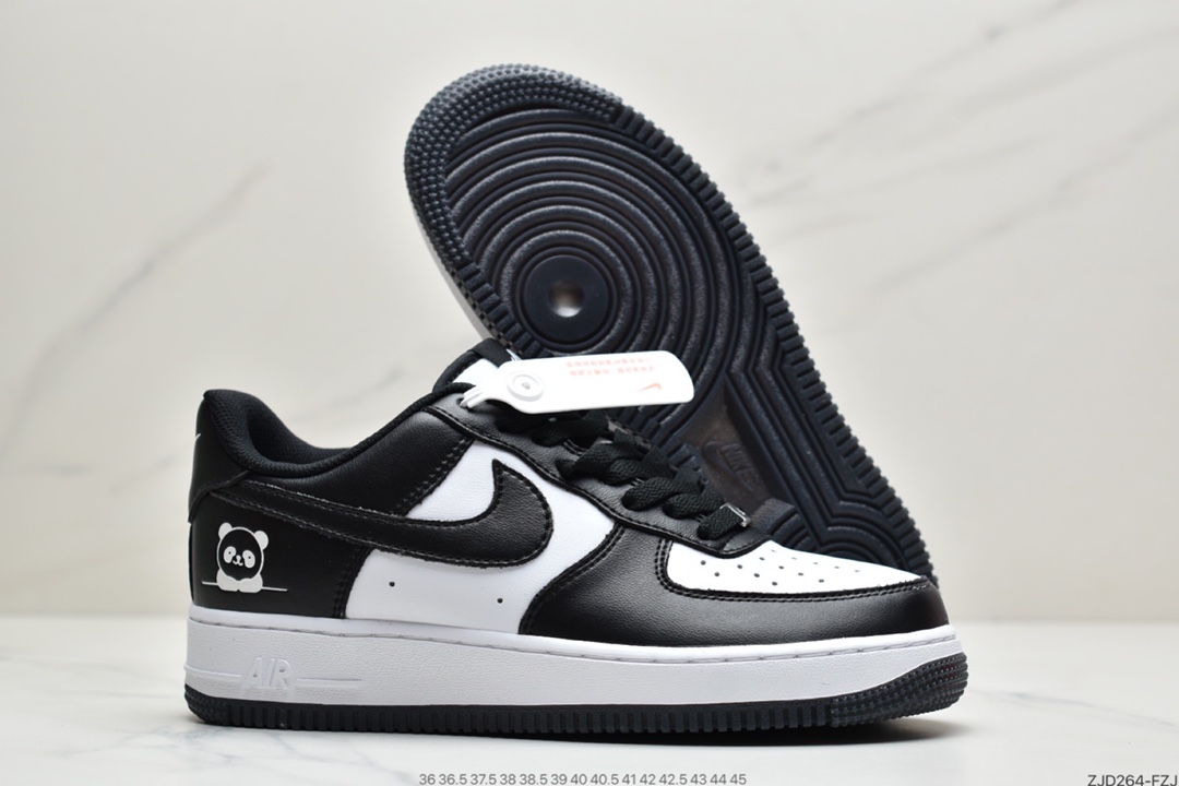 240 耐克Nike Air Force 1 ’07 黑白熊猫二代 空军一号低帮休闲板鞋  CT1989-001