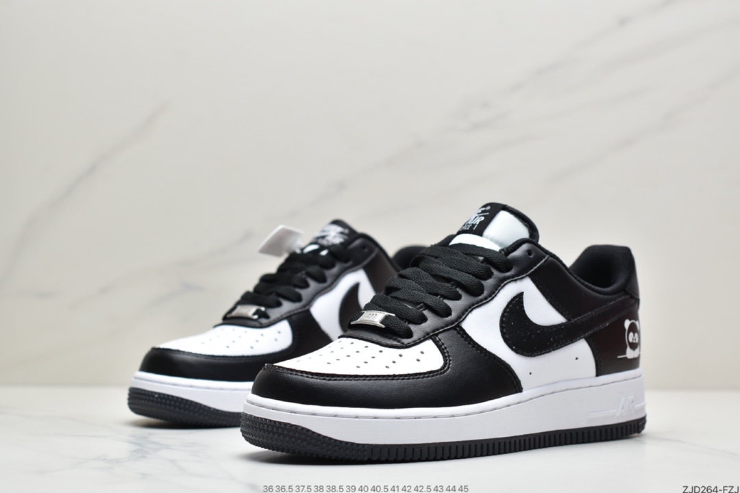 240 耐克Nike Air Force 1 ’07 黑白熊猫二代 空军一号低帮休闲板鞋  CT1989-001