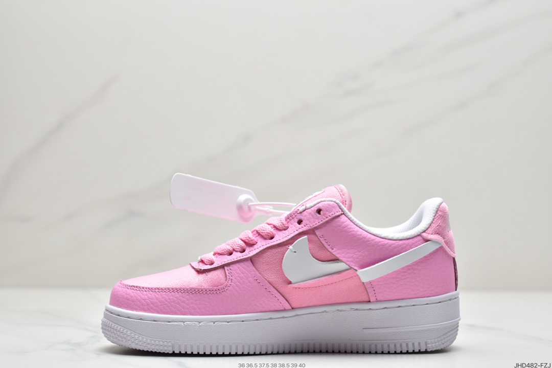 190 耐克NIKE Air FORCE 1 Lx 空军一号解构断勾 白粉配色  DJ6904-600