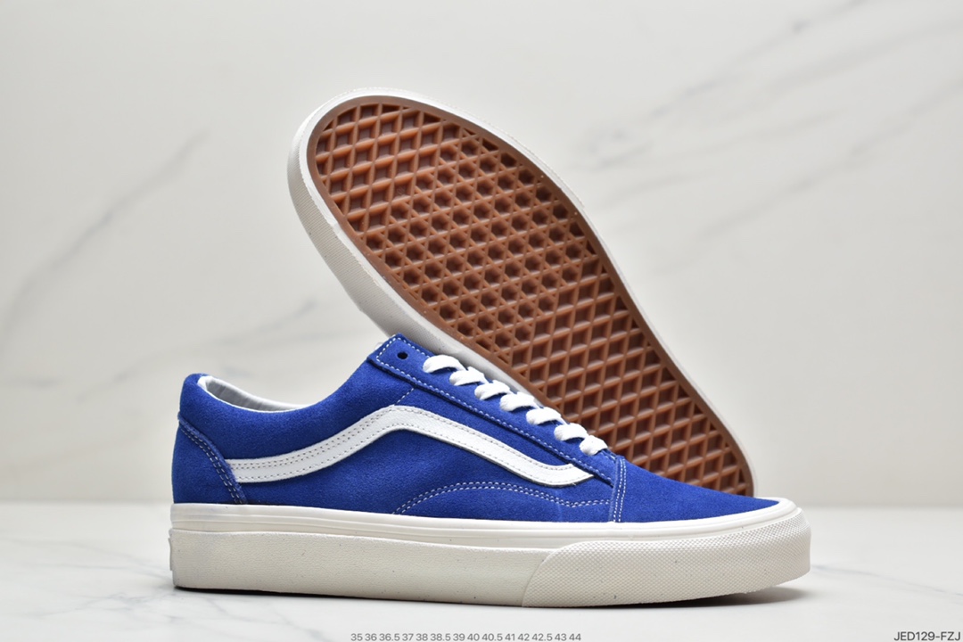 150 万斯范斯VANS  Old Skool  万斯经典款低帮男女翻毛职业滑板鞋