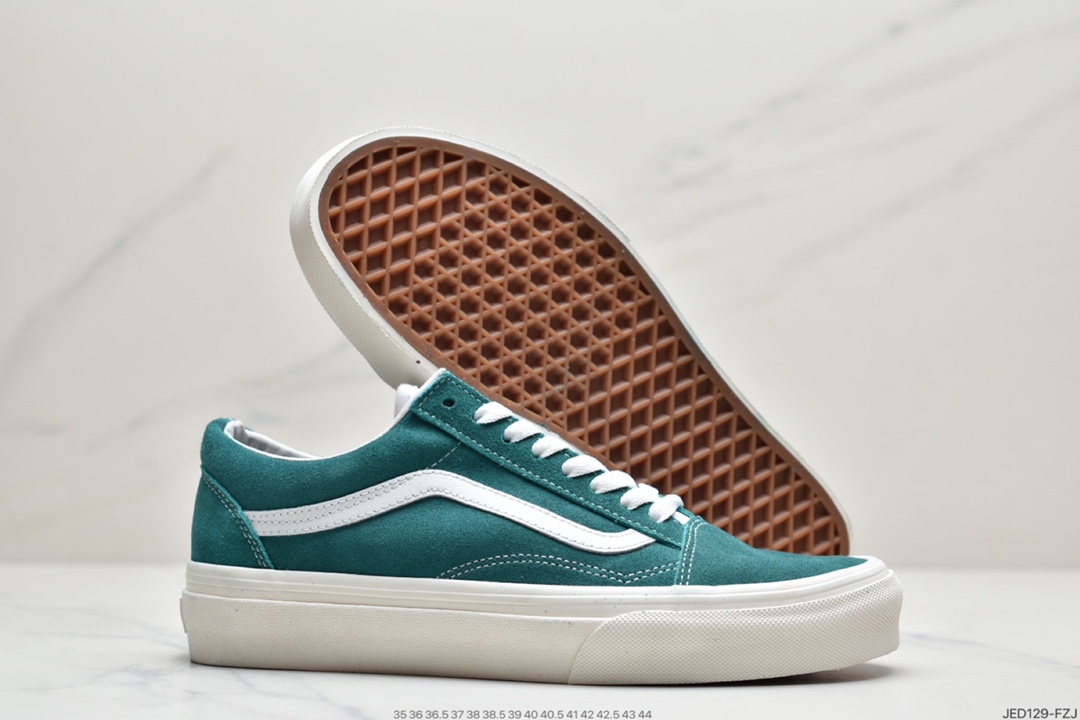 150 万斯范斯VANS  Old Skool  万斯经典款低帮男女翻毛职业滑板鞋