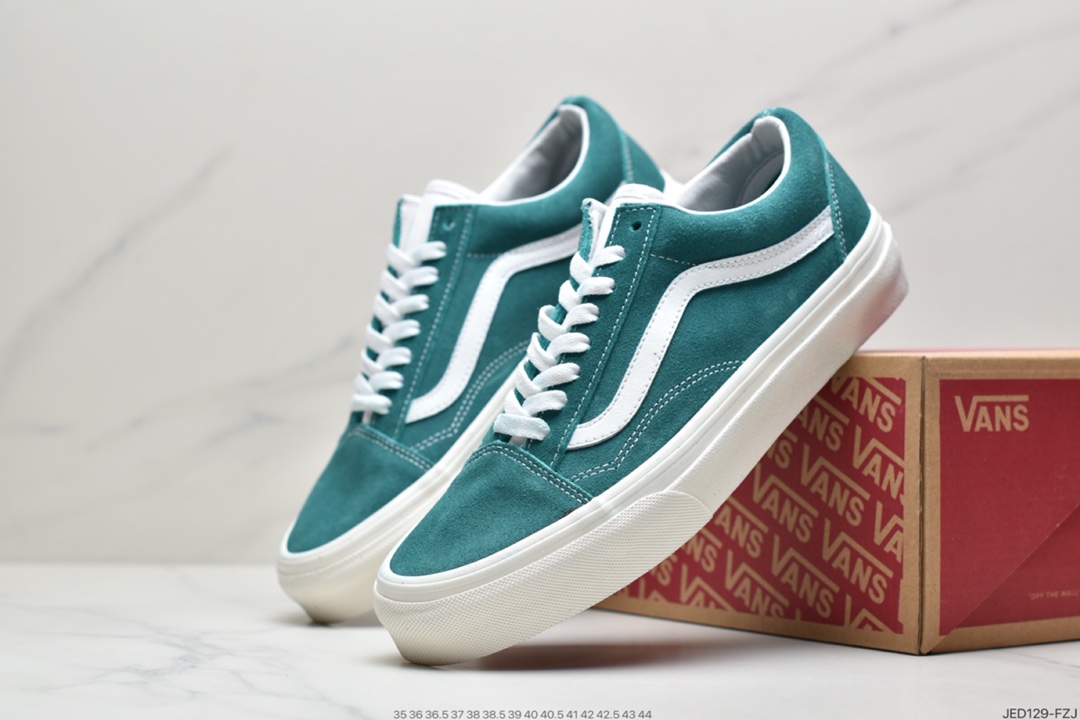150 万斯范斯VANS  Old Skool  万斯经典款低帮男女翻毛职业滑板鞋