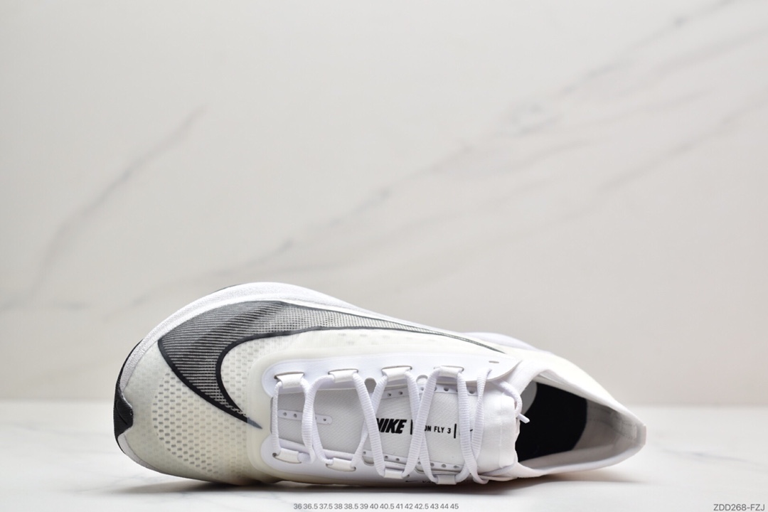 240 耐克NIKE ZOOM FLY3 新款内置zoom气垫马拉松透气登月飞马跑  AT8240-101