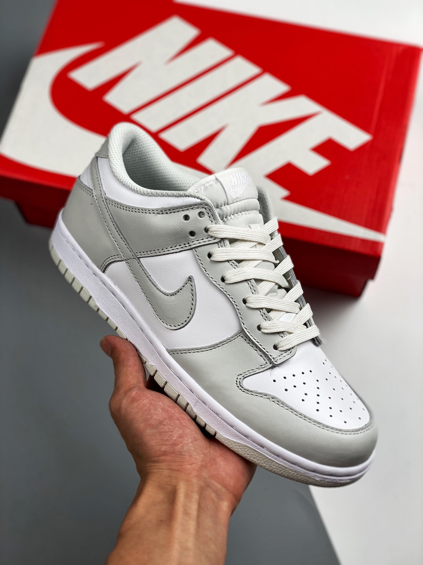 NK Dunk Low "Photon Dust" combinación de colores blanco gris, producción de fábrica grande, muy recomendado 👏 material…