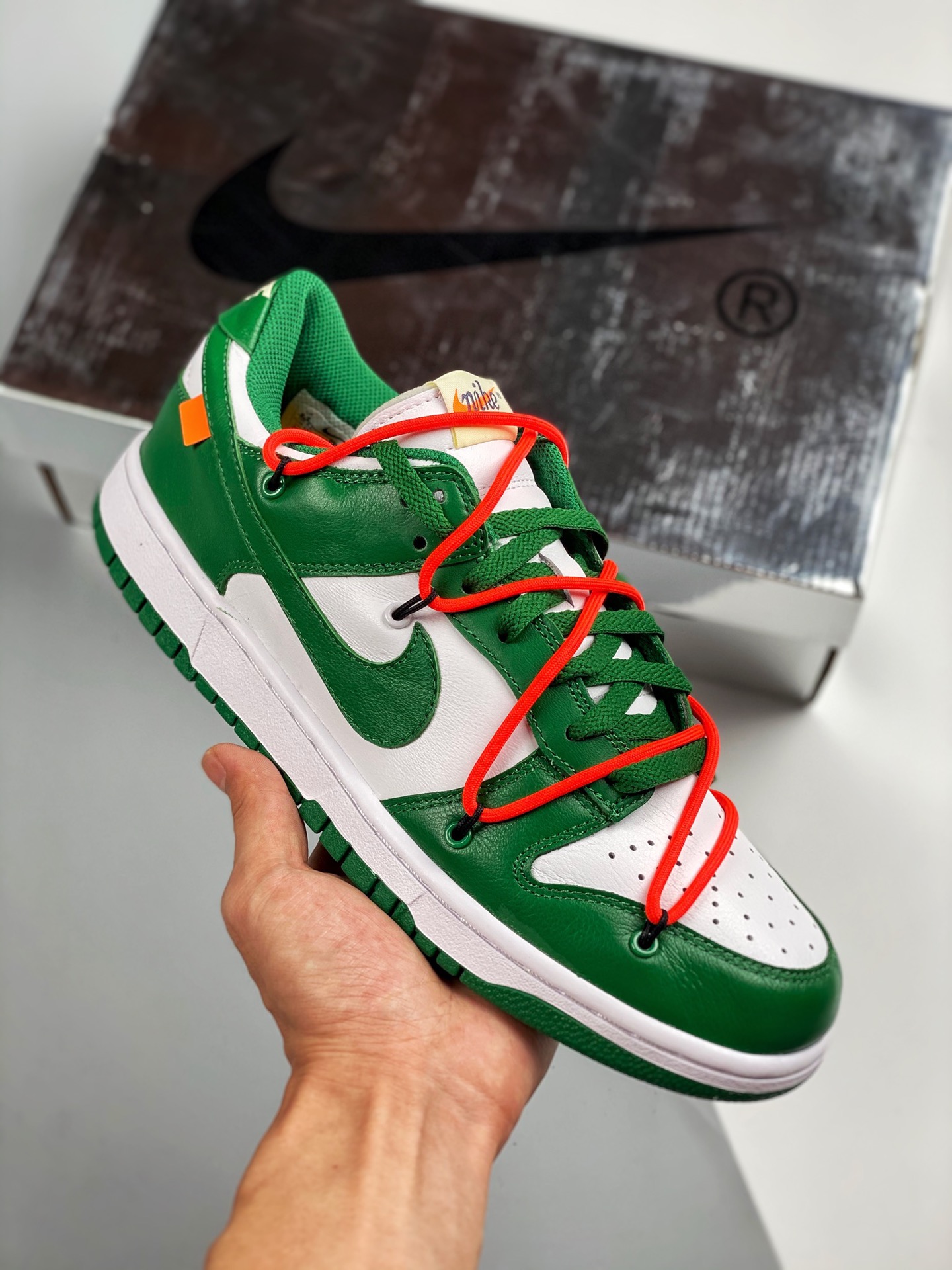 Off-White x SB Dunk OW edición conjunta, línea de producción original, producto de nivel de zapatos desnudos originales…