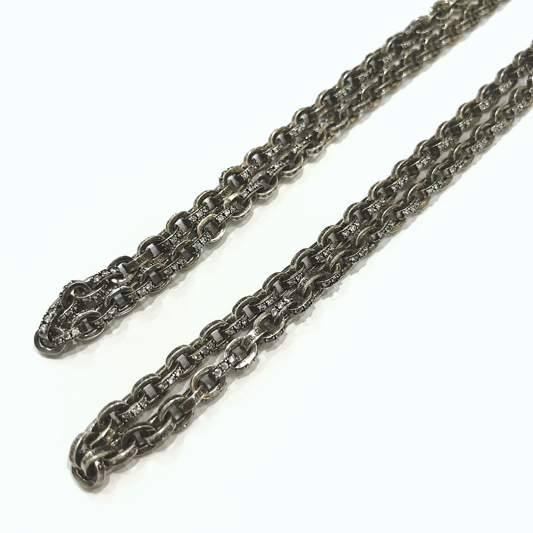 Chrome Hearts 新品上架𝐂𝐡𝐫𝐨𝐦𝐞 𝐡𝐞𝐚𝐫𝐭𝐬 克罗心镶石𝐂𝐇项链