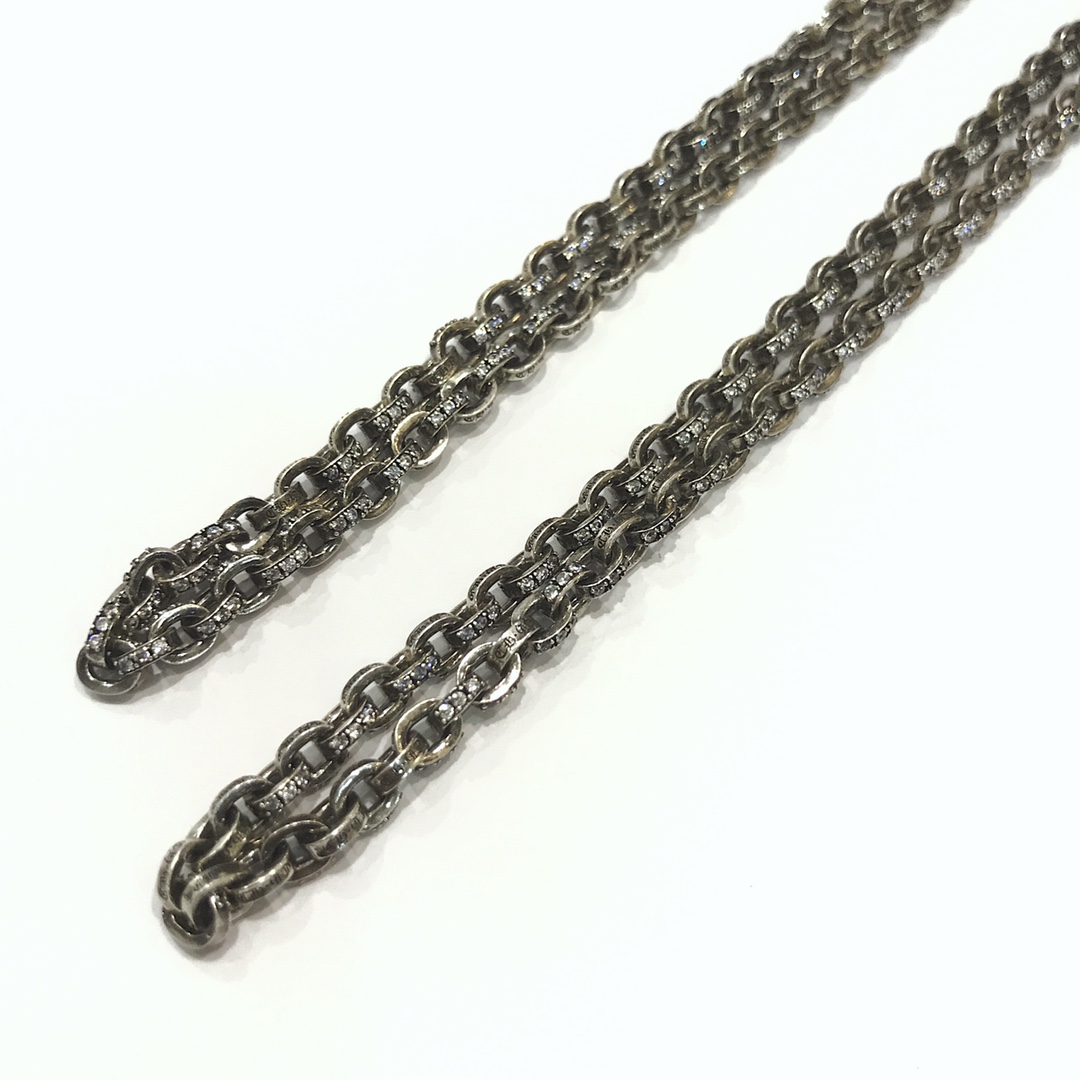 Chrome Hearts 新品上架𝐂𝐡𝐫𝐨𝐦𝐞 𝐡𝐞𝐚𝐫𝐭𝐬 克罗心镶石𝐂𝐇项链
