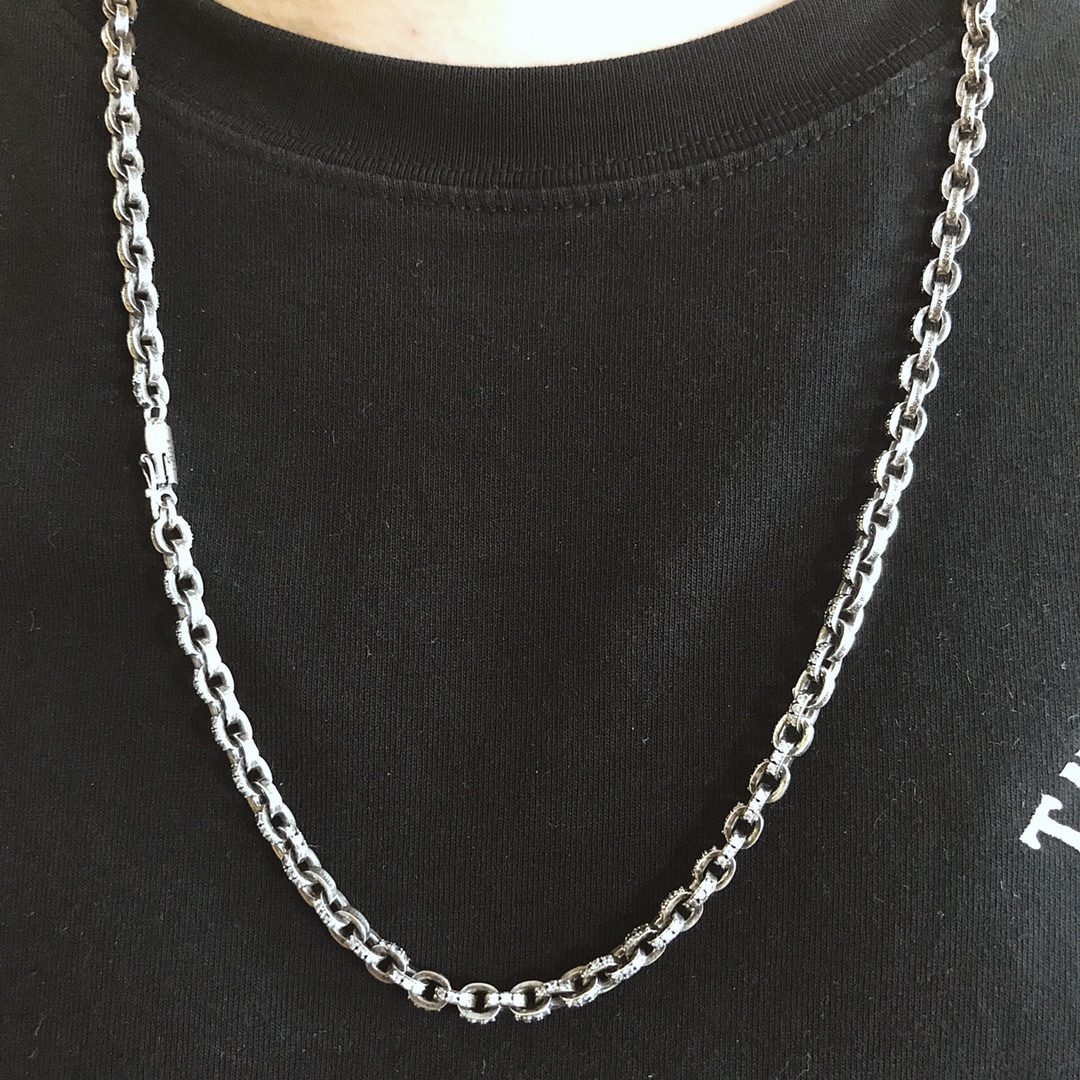 Chrome Hearts 新品上架𝐂𝐡𝐫𝐨𝐦𝐞 𝐡𝐞𝐚𝐫𝐭𝐬 克罗心镶石𝐂𝐇项链