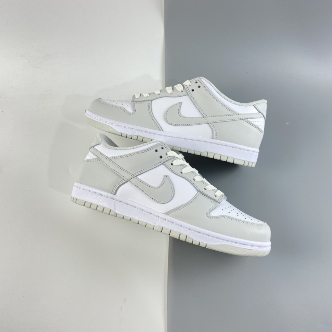 P300 Nike SB Dunk Low 扣篮系列白淡灰配色低帮休闲运动滑板鞋 DD1503-103